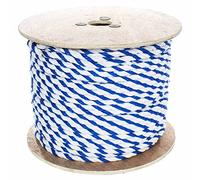 GOLBERG G Twisted Polypropylene Pool Rope - Blue and White - 3 Strand Polypro Cord - Lightweight Utility Rope