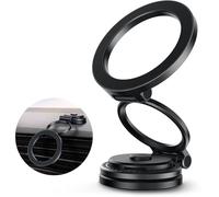 GolbinBox Car Mount, 360° Adjustable&Detachable Base, Ultra Magnetic Phone Holder for Car, Dashboard Car Phone Holder Metal Design, Car Accessories Black