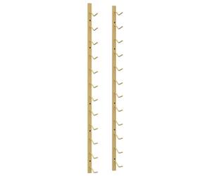 (gold, 1) vidaXL Wall Wine Rack for 12 Bottles Drinking Holder Wine Storage Whisky Rack
