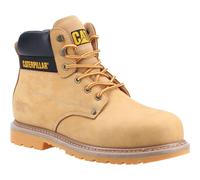 (Gold, 10 (Adults')) Caterpillar Powerplant S3 Nubuck Honey Safety Boots