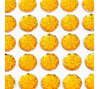 Gold - 10mm Self Adhesive Sparkle Encrusted Jewels - Resin Craft Gem Stickers - 50 per Sheet - by Italian Options