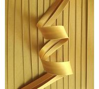 Gold 18mm Wide Satin Bias Binding Edge Tape - Pre-Folded - 25 Metre Full Roll