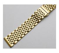 (gold, 19mm) Curved End Stainless Steel Watch Band 18mm 19mm 20mm 21mm 22mm Replacement Strap Butterfly Clasp Watchband Bracelet Silver Gold