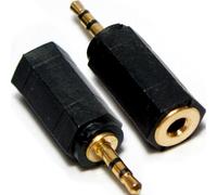 GOLD 2.5mm Mini Male to 3.5mm Female Adapter Stereo Xbox Pad Headphone Converter