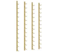 (gold, 2) vidaXL Wall Wine Rack for 12 Bottles Drinking Holder Wine Storage Whisky Rack