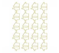 Gold 20 Pack Decorative Paper Clip, Small Paper Clips Metal Paperclips for Office, Home, Gifts for Real Estate Agents and Realtors
