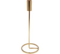 (Gold 25cm, 2) Metal Candlestick Taper Candle Holder Stand Home Décor Wedding Table Centrepiece