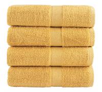 (gold, 30 x 30 cm/ 4 pcs) vidaXL Premium Sauna Towels Guest Bath Towel 10 pcs Grey 600gsm 100% Cotton