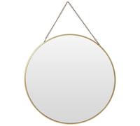 (Gold) 30cm Gold or Black Round Hanging Wall Mirror Hallway Bathroom Bedroom Home Decor