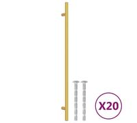 (gold, 320 mm/ 20 pcs) vidaXL Cabinet Handles Door Handles Furniture Drawer Pull Stainless Steel