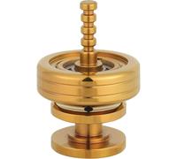 (gold, 4*3*3cm) 2 In 1 Metal Spinning Top Fidget Spinner for Adults Kids Precision Toys Gyroscope Gift Stainless Steel Ceramic Bead