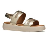 (Gold, 4 (Adults')) Geox D CAMALEI Women's Light Gold Sandals