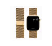 (Gold) 42/44mm iWatch Strap Magnetic Milanese Loop Band For Apple Watch Series 7 6 SE 5 4 3 2 1 1st Gen