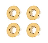 Gold 4pcs Sink Overflow Ring, Sink Overflow Rings Brass Basin Sink Overflow Cover Circular Sink Hole For Bath Kitchen