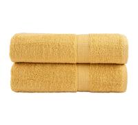 (gold, 50 x 100 cm) vidaXL Premium Sauna Towels Absorbent Bath Towel 2 pcs Grey 600gsm 100% Cotton