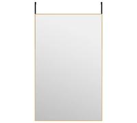 (gold, 50 x 80 cm) vidaXL Door Mirror Glass and Aluminium Hanging Mirror Black/Gold Multi Sizes