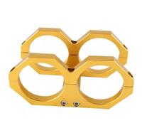 Gold 55-70mm Aluminum Dual Fuel Pump Clamp Cradle Mounting Bracket Replacement for Bosch 044 Fuel Pump