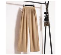 (gold, 5XL) DIMANAF Spring 2024 Plus Size Long Pants Women Basic Elastic Loose High Waist Vintage Solid Loose Trousers Wide Leg Pants 5XL