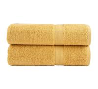 (gold, 70 x 140 cm) vidaXL Premium Sauna Towels Absorbent Bath Towel 2 pcs Grey 600gsm 100% Cotton