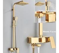 GROHE Concetto - Exposed Single Lever Bathtub Mixer with 2 outlets and Shower Set chrome