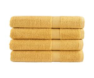 (gold, 80 x 200 cm/ 4 pcs) vidaXL Premium Sauna Towels Guest Bath Towel 10 pcs Grey 600gsm 100% Cotton