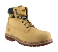 (Gold, 9 (Adults')) Caterpillar Holton S3 Leather Honey Safety Boots
