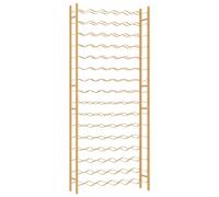 Vidaxl Wine Rack For 96 Bottles Gold Metal, Gold
