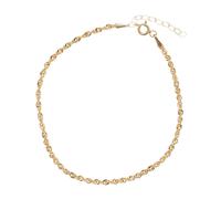 GOLD 9ct Italian Gold Radiance Rope Bracelet 0.8g 9CT YELLOW GOLD