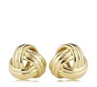 GOLD 9ct Italian Gold Trio Knot Earrings 1.23g 9CT YELLOW GOLD ONE SIZE