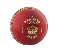 Gold A Leather Cricket Ball Readers Red One Size