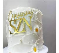 Gold Acrylic Capricorn Zodiac Sign Cake Topper,Capricorn Season Energy/12 Zodiac Constellation Theme Birthday Cake Decor,December/January Decorations for Wedding Birthday baby showers Party Decoration