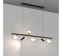 Gold Adjustable Height Iron and Glass Stair Pendant Chandelier, Large Lights for Villa & High Ceilings (18 lights)