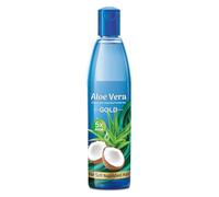 Gold Aloe Vera Enriched Coconut Hair Oil | 5X Aloe Vera & Coconut Oil Blend | For Sooperr Soft, Smooth Hair | 400ml