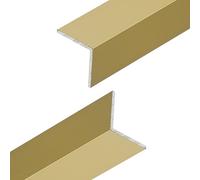 Gold Aluminium Corner Trim - Aluminium Angle Edge Trim - Anodised Gold Finish - 1 Metre length (12mm x 12mm)