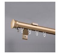 Gold Aluminium Curtain Rail Track System Wall Mount for Bedroom Living Room Kitchen & Bathroom Adjustable 1.8m/6ft/2m x 0.9m& Stylish Home Decor