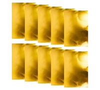 Gold Aluminum Foil Craft Sheets 20x30cm 10 Sheets DIY Foil Roll 0.07mm Thick Easy to Cut and Shape Embossed Art Project Foils Sheet for Painting Engraving Mounting Metal Tooling Scrapbooking