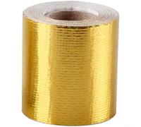 Gold Aluminum Foil Tape With Heat Insulation And High Temperature Resistant Properties For Exhaust Pipe And Industrial Applications(Golden)