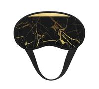 Gold and Black Marble, Full Eye Covers Light Blocking Eye Masks Blackout Sleep Eye Muffs