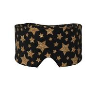 Gold and Bronze Bright Stars, Full Eye Covers Light Blocking Eye Mask Sleep Eye and Ear Muffs