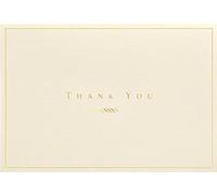 Gold and Cream Thank You Notes (Stationery, Note Cards) (Note Card Series)