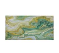 Gold and Green Marble Liquid Fluorescent Light Covers for Ceiling Lights | 4x2 Feet Magnetic Classroom Office Ceiling Decor Home Drop