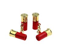 Gold and Red Shotgun Cartridge Cufflinks X2PSN228