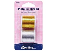 Gold and Silver 100M Metallic Thread