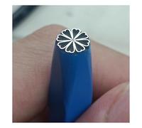 Gold and Silver Jewelry Metal Stamping Design Stamp Tool, Customized Carbon Steel Stamp Grinding Tool with Daisy Pattern (7mm)