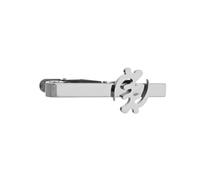 Gold and Silver Plating Chi-Rho Cross Fleur De Lis Hexagram Various Patterns for Men Tie Clip Father Jewelry, moderation, stainless steel, No Gemstone