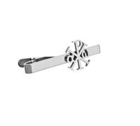 Gold and Silver Plating Chi-Rho Cross Fleur De Lis Hexagram Various Patterns for Men Tie Clip Father Jewelry, moderation, stainless steel, No Gemstone