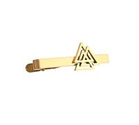 Gold and Silver Plating Chi-Rho Cross Fleur De Lis Hexagram Various Patterns for Men Tie Clip Father Jewelry, moderation, stainless steel, No Gemstone