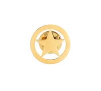 Gold and Silver Plating Stainless Steel Five star and Moon Pin and Brooch for Women's and Men's Jewelry, normal, Stainless Steel, gem na