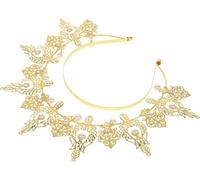 Gold Angel Halo Crown Headband, Sparkling Crystals Decoration, Sturdy Alloy Frame, Skin-Friendly Smooth Edges, Lightweight Secure Fit, Wedding Ceremony, Formal Evening Reception, Festival Hair Styling