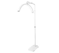 Gold Arch Floor Lamp - Dimmable LED Standing Light with Remote & Button Control, Adjustable Color Temperature & Brightness, Perfect for Nail Techs, Tattoo Artists & Salons.